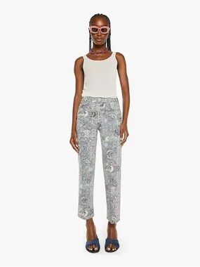 Mother The Rambler Zip Ankle Fly Peacock Fly Pants Sz 27